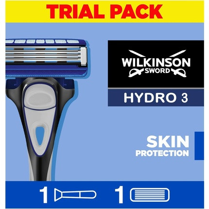 Wilkinson Sword Hydro 3 Skin Protection for Men Regular Razor Handle + 1 Blade Refill Men's Razor