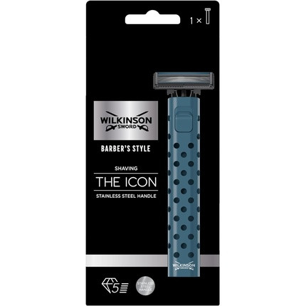 WILKINSON SWORD THE ICON Razor 5 Blade Razor with Designer Handle Diamond Coated Blades