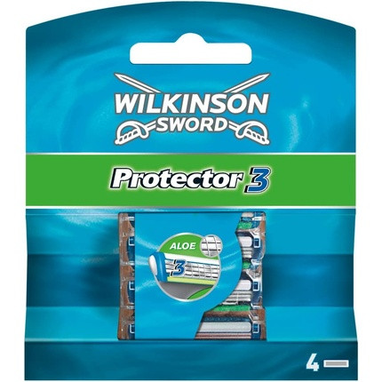 Wilkinson Sword Protector 3 Blades 4 Count - Pack of 4