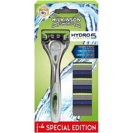 Wilkinson Hydro5 Sensitive razor + 3 replacement blades 110g