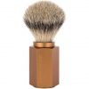 Mühle Hexagon Silvertip Badger Shaving Brush, Aluminum Bronze Handle