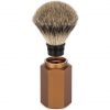 Mühle Hexagon Silvertip Badger Shaving Brush, Aluminum Bronze Handle