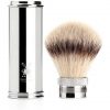 MÜHLE TRAVEL Silvertip Fibre Shaving Brush with Chrome Metal Handle