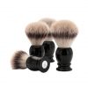 MÜHLE CLASSIC Shaving Brush with Silvertip Fibre Small Black Edelharz Handle - Handmade Vegan