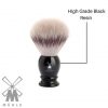 MÜHLE CLASSIC Shaving Brush with Silvertip Fibre Small Black Edelharz Handle - Handmade Vegan