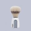 Nom Erik Natural Bristle Shaving Brush White Handle White Bristle