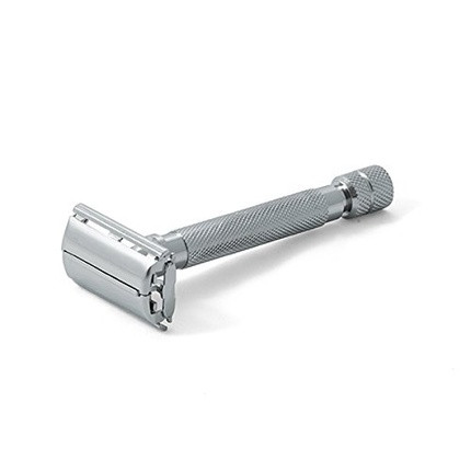 Becker Manicure Shaving Shop Double-Edged Safety Razor Silver Matte