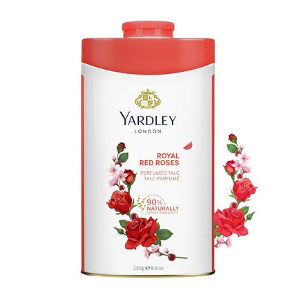 Yardley London Perfumed Talc Red Roses 8.8 Oz 250 G