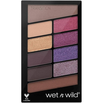 Wet 'n' Wild Color Icon 10 Pan Eyeshadow Palette 10 Bright and Matte Colors - V.I.Purple