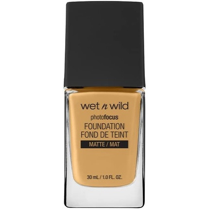 Wet n Wild Photo Focus Foundation Matte High-Coverage Foundation with Light-Adjusting Complex Matte Finish Vegan Classic Beige