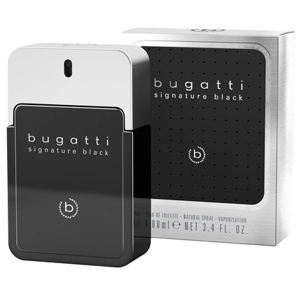 Bugatti Signature Black Men's Perfume 100ml - Fresh Woody Eau de Toilette for Every Occasion