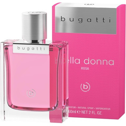 Bugatti Women's Bella Donna Pink Eau de Parfum 60ml Floral Fruity Perfume Elegant Combination of Lemon, Raspberry, Rose Petals & Musk