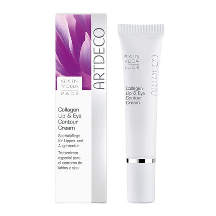 Artdeco Collagen Lip & Eye Contour Cream Moisturizing Intensive Care for Eye and Lip Area with Hyaluronic Acid & Collagen 15ml