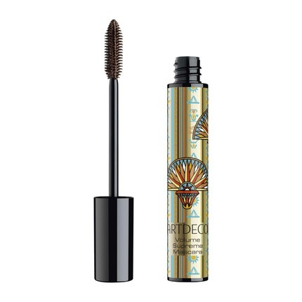 ARTDECO Volume Supreme Mascara Waterproof Mascara with Flexible Rubber Brush for Length and Volume 15ml - Brown