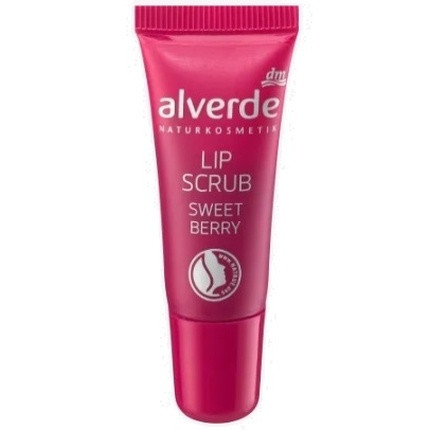 Alverde Sweet Berry Lip Exfoliator - 8ml Natural Berry Infused Nourishing Scrub For Smooth Lips