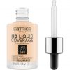 Catrice HD Liquid Coverage Foundation 002 Porcelain Beige 30ml - Waterproof and Sweatproof for 24 Hour Wear