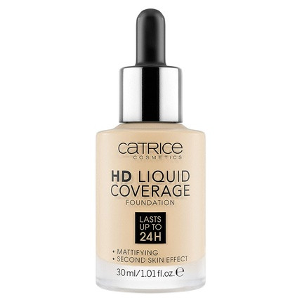 Catrice HD Liquid Coverage Foundation 005 Ivory Beige 30ml - Waterproof and Sweatproof for 24 Hour Wear