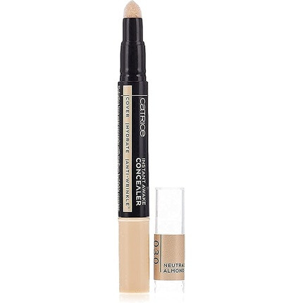 Catrice Instant Awake Concealer No.030 Neutral Almond Nude Combination Skin Anti-Ageing Brightening Nourishing Smoothing Long Lasting Natural Vegan Oil Free Perfume Free 1.8ml