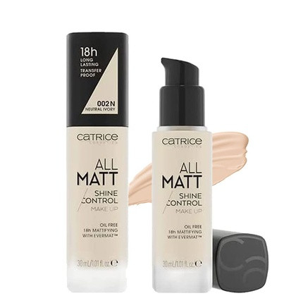 Catrice All Matt Shine Control Make Up Foundation 002 Neutral Ivory for Combination Skin 30ml