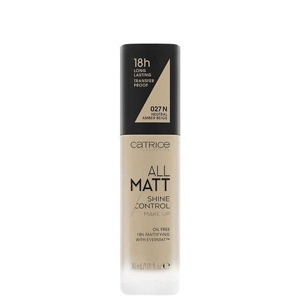 Catrice All Matt Shine Control Make Up Foundation 30ml - Neutral Amber Beige