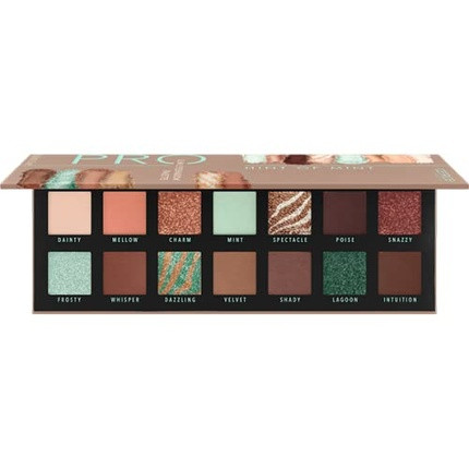 Catrice Pro Hint of Mint Slim Eyeshadow Palette 14 Colors - 10.6g