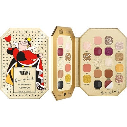 Catrice Disney Villains Queen of Hearts Eyeshadow Palette 18 Colors Long-Lasting Vegan