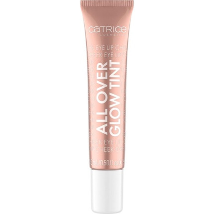 Catrice All Over Glow Tint Multi-Use Liquid Highlighter with Vitamin C, Niacinamide, Squalene, and Panthenol 0.51 Fl Oz