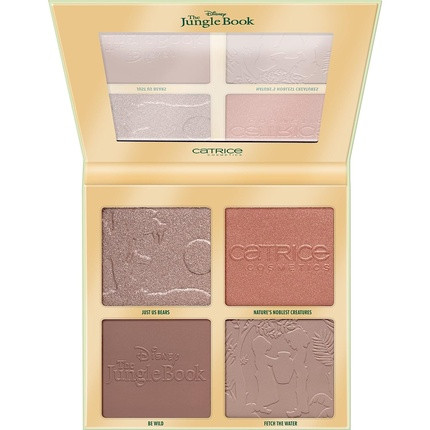 Catrice Disney The Jungle Book Face Palette Contouring Palette 020 Multicolor 4 Colors Defining Natural Radiant Vegan Oil-Free Alcohol-Free Paraben-Free 22g