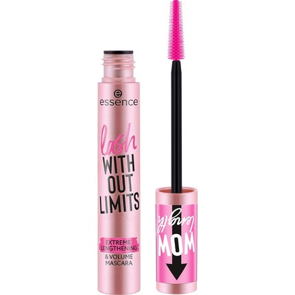 Essence Lash Without Limits Extreme Lengthening and Volume Mascara 01 Extra Black Volumizing and Lengthening Vegan Cruelty Free and Paraben Free