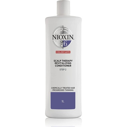 Nioxin 3-Part System 6 Scalp & Hair Treatment Conditioner for Chemically Treated Hair with Progressed Thinning 1L