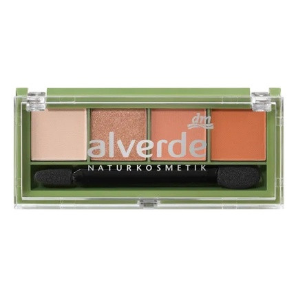 Alverde Evening Radiance Vegan Eyeshadow Palette - 44g High-Quality Pigments