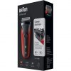 Braun 300S Electric Shaver - Black Red