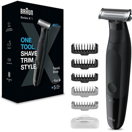 Braun Series X All-in-One Trimmer and Electric Shaver for Men with 5 Attachments - XT3200