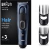 Braun Men's Hair Clipper, Hair Cutting Machine, 17 Length Settings, Ultra Sharp Blades, 2 Comb Attachments, 50 Min. NiMH Battery Life, Washable, HC5350 NEW