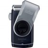 Braun PocketGo Mobile Shave Electric Travel Shaver Fully Washable M90 Black/Silver