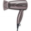 Beurer HC 17 Hair Dryer Compact with Folding Function 2 Heat & Blow Levels 1300 Watts Overheat Protection and Professional Mouthpiece Foldable Travel with Hanging Loop