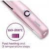 Beurer HS20 Cordless Rechargeable Hair Straightener with USB Charging Cable 3 Fast-Heating Temperature Settings and Heat-Resistant Cover