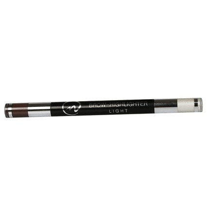 NICLAY Brow Highlighter 2-in-1 Eyebrow Highlighter Pencil with Brush Pearl Light