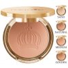 Harald Glööckler Pompöös Cosmetics Pressed Powder Compact with Puff Makeup for Complexion 9g - Shade 01 Sand