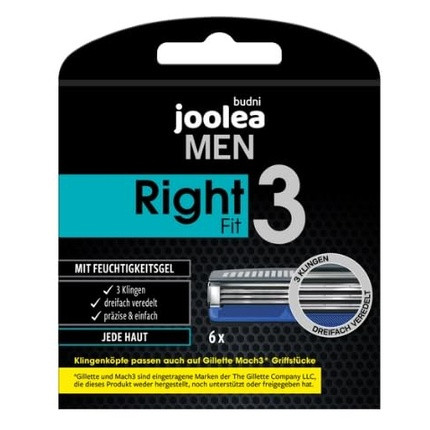 Joolea Men Right Fit 3 Razor Cartridges 6 Pieces - Product from Germany