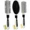 ELINA MED Exclusive White/Black Hairbrushes Various Models 23cm - New