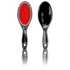 Noble Hairbrush in Black/Red Care and Styling Travel Brush