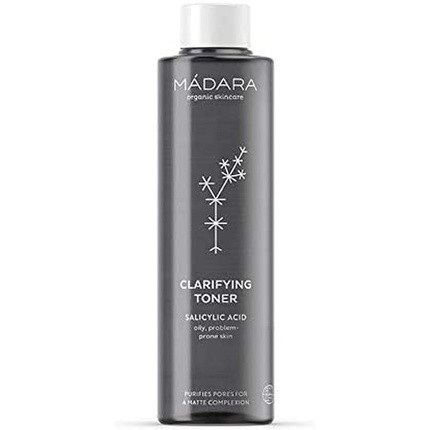 MÁDARA Organic Skincare Clarifying Toner 200ml - pH Balancing Formula with Oil-Controlling Extracts