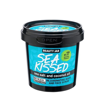 Beauty Jar Sea Kissed Body and Face Scrub 7.05 Oz (200g) with Sea Salt and Coconut Oil