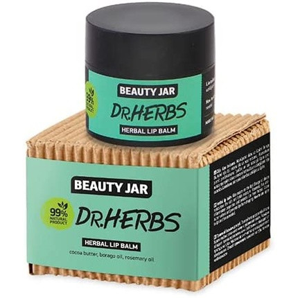 Dr. Herbs Cocoa and Borage Lip Balm 15ml - Beauty Jar