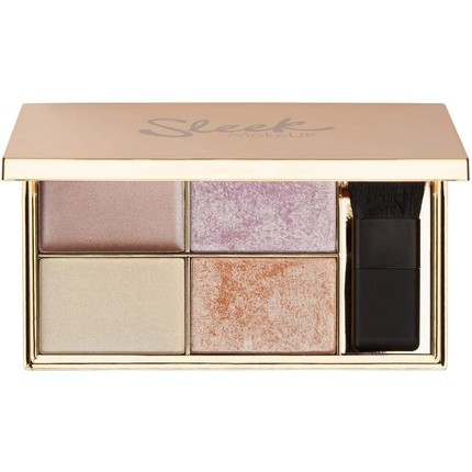 Sleek MakeUP Highlighting Palette Four Dazzling Shades for a Supercharged Glow Solstice 1 count