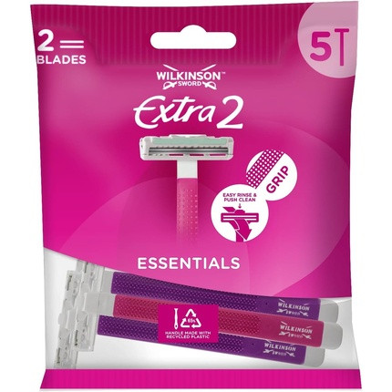 Wilkinson Sword Extra 2 Beauty Disposable Razors 5 Count