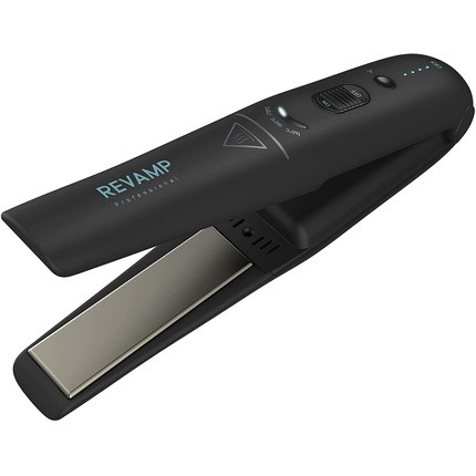 REVAMP Progloss Liberate Ceramic Wireless Mini Hair Straightener with Heat Resistant Travel Bag 160°C-210°C