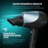 Revamp Progloss Hydro Shield X Shine Hair Dryer 1800W with 2 Concentrators and Diffuser Attachment 4 Heat and 2 Speed Settings