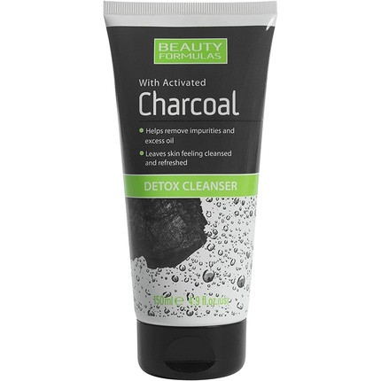 Beauty Formulas Activated Charcoal Detox Cleanser Unscented 150ml